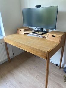 Made.com desk (Solid Oak)