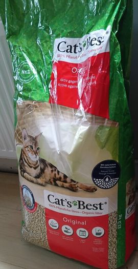 23.5 KG of Cats Best Original Organic  Wood Granule  Clumping Cat Litter