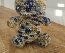 hand made crochet goth style creation.
