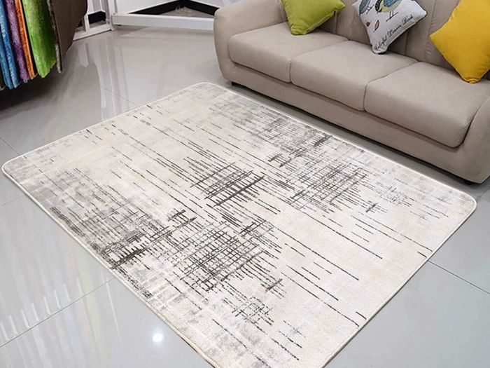 Area Rug Living Room Rugs Grey Modern Luxury Rug Soft Short Pile Carpet Modern Style Decorative Rugs for Living Room Bedroom 120 x 160 cm (FREE POSTAGE)