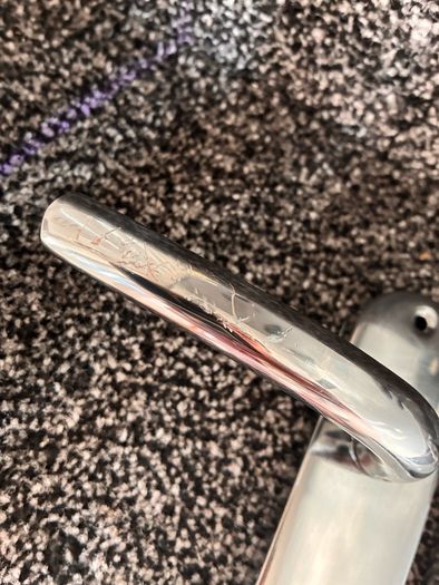 Chrome door handles