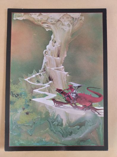 Lot of 70's Dragons World Paper Tiger Fantasy Art Cards Roger Dean, Bob Carlos, Tim White VG+