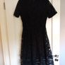 Black lace midi dress Image 9