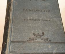 Antique 1887 Kenilworth Book by Sir Walter Scott with Irish School Prize Provenance 1891