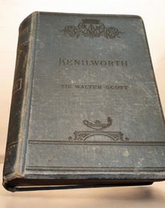 Antique 1887 Kenilworth Book by Sir Walter Scott with Irish School Prize Provenance 1891