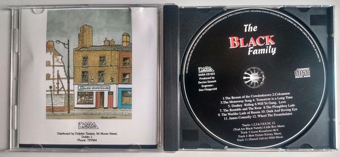 The Black Family - S/T CD (1986) DARA Records Irish Folk Original Press EX+