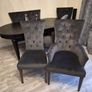 dinning table wood with 6 chairs Image 4