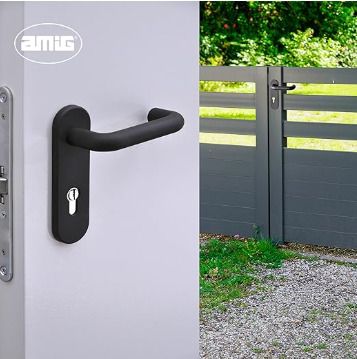 Amig - Handle Set with Plate for Fire Doors