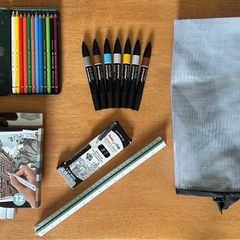 Interior Design & Architecture Kit (Markers, Drawing Board, Scale Ruler)