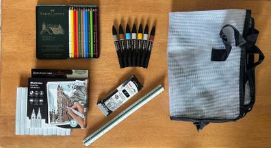 Interior Design & Architecture Kit (Markers, Drawing Board, Scale Ruler)