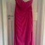 Pink long strapless dress Image 2