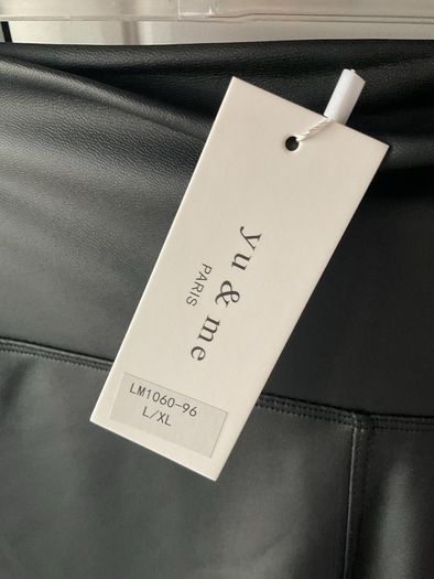 leggings Bnwt pleather black leather leggings size large/xlarge