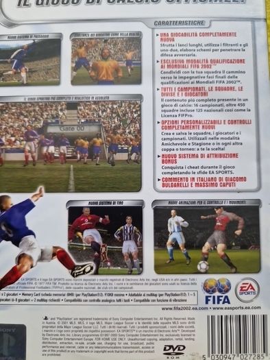 FIFa 2002 Game in Italian PlayStation2 Ps2 games Original