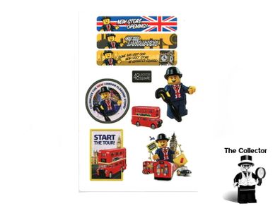 New Exclusive Lego Leicester Square Store Opening Lester Sticker Sheet