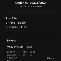 Lily allen 30 June x2