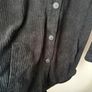 ZARA Black Cord Faux Leather Detail Shirt Jacket With Pockets Size Xs! Image 8