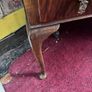 Vintage Burr Walnut Dressing Table with Tri-Fold Mirror Image 7