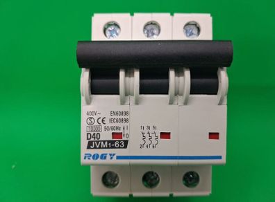 Postage - Rogy D40a 40 Amp 3 Pole Circuit Breakers 400v 50/6