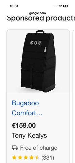 bugaboo comfort transport bag