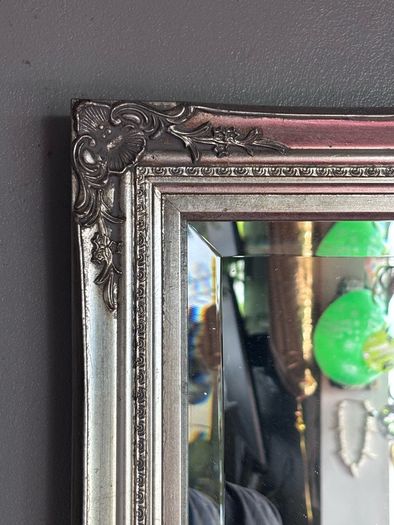 Mirror with silver colour frame