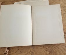 Vintage photo mount cards with protective sheet