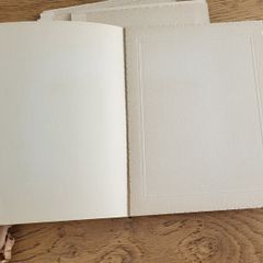 Vintage photo mount cards with protective sheet