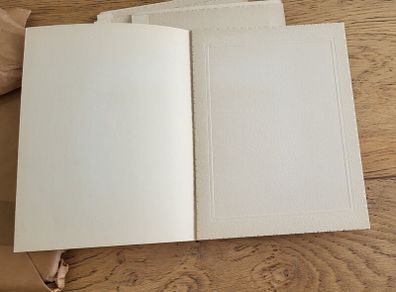 Vintage photo mount cards with protective sheet