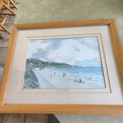 Framed Print of killiney beach limited edition 198/250 signed John Green '94
