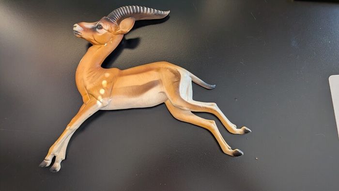Rare Bossons Fraser Art Leaping Gazelle Wall Plaque 1970s Vintage