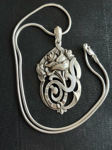 silver necklace