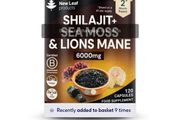 New Leaf Shilajit, Sea Moss and Lions Mane 120 Capsules