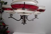Chrome three globe shandelier