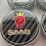 Saab carbon fibre centre caps - FREE POST Image 2