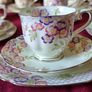 Vintage 33 Piece Royal Albert Crown China Floral Spray Tea Set For 10 Person Setting Made In England Image 2