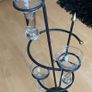 BRAND NEW Cast Iron Candle holder with 3 glass holders Image 10