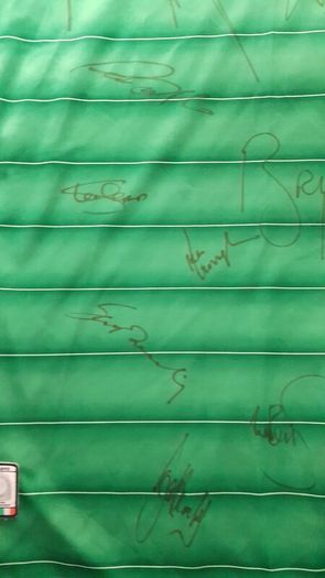 Vintage Rep Of Ireland Multi Signed Umbro Shirt