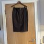 F&F Burgundy Faux Leather Skirt.  S.12.  B.N.W.T Image 2