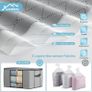 Large Capacity Clothes Storage Bags 6 Pack, Storage Boxes With Lids, Reinforced Handle Moving Boxes, Storage Box, Wardrobe Organiser for Duvet Bedding Clothing, Bedroom Underbed Storage Image 3