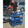 Draper Tools Tool Trolley 3 Tier Blue Image 2