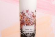 Valentines day Mother's day birthday decorative candle centerpiece home table decor