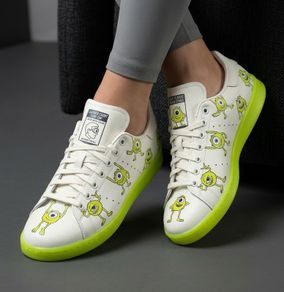 Unisex Size 7 adidas Stan Smith Monsters Inc Mike Wazowski Sneakers FZ2706 NEW
