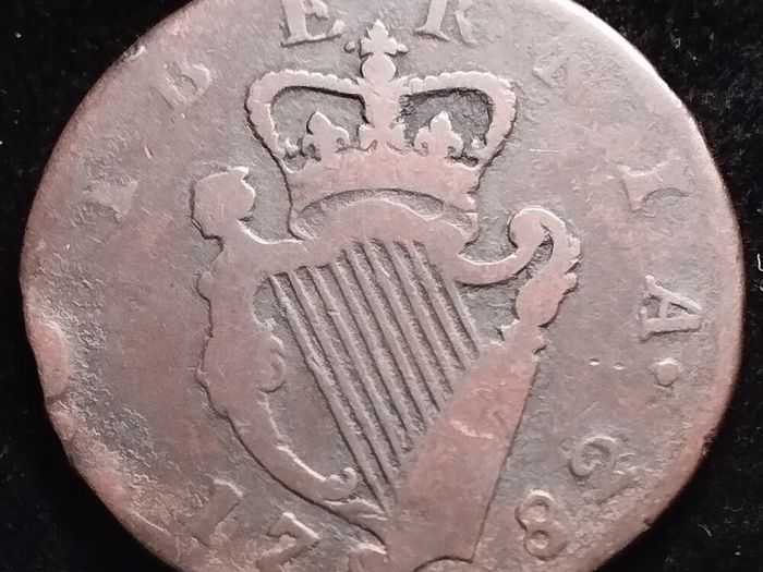 #81 - Hibernia - Ireland - 1782 - Half Penny