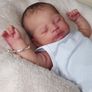 Reborn Baby Dolls That Look Real 21 Inch Sleeping Newborn Baby Boy Soft Silicone Vinyl Lifelike Baby Dolls with Pacifier+Bottle (FREE POSTAGE) Image 4