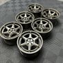 18" Inch Strom DSF45 Drift Alloy Wheels 5x114.3 Nissan silvia skyline R32 R33 Chaser JZX lexus IS200 Image 3