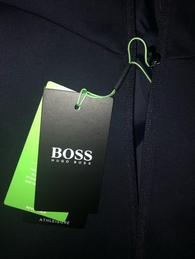 Hugo Boss Reversible jacket fleece waterproof hooded size Medium brand new with tag