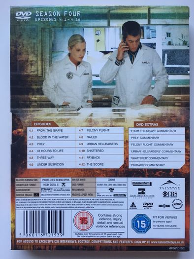 CSI: Miami - Seasons 1-3 + Season 4.Part1 [DVD TV Boxset]