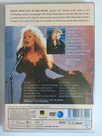 Stevie Nicks [1986] Live At Red Rocks [Music DVD]