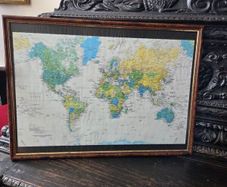 1995 Framed Map of the World