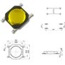 4x4x0.8mm Micro Tactile Push Button Switch SMD 10pcs 12V Momentary Image 2