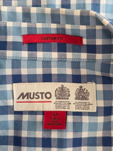 Musto Men's Gingham Shirt Size Medium